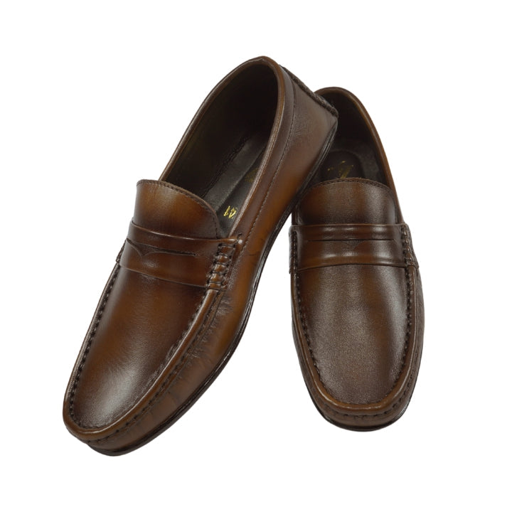 Heritage Woven Textured Moccasins Leather